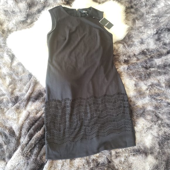 DKNY Little Black Dress NWT! Size 6 Sheath dress with cutout details. - Picture 16 of 16